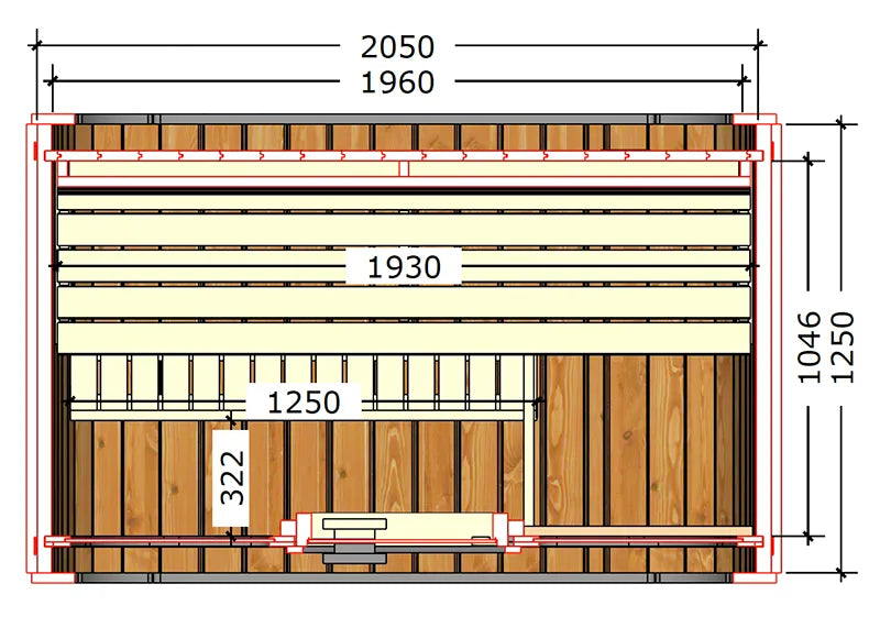 ThermoZen S Outdoor Sauna - 3 Person