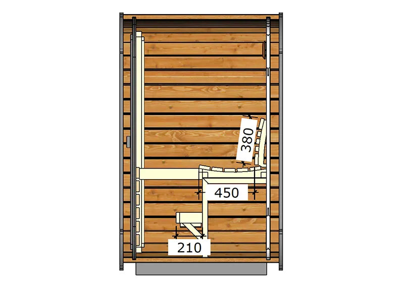 ThermoZen S Outdoor Sauna - 3 Person