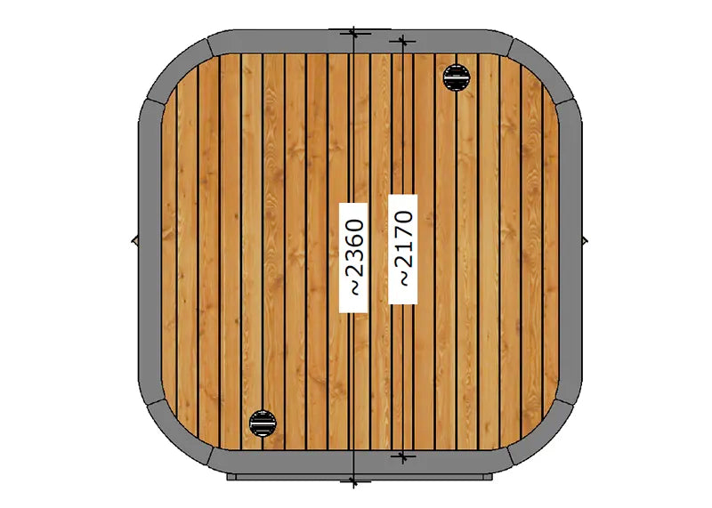 ThermoZen L Outdoor Sauna - 6 Person