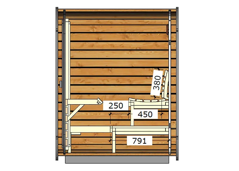 ThermoZen M Outdoor Sauna - 4 Person