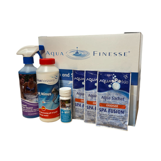 DELUXE Aquafinesse Hot Tub & Spa Water Care System Kit  - 3 Month Kit For Effortless Spa Care