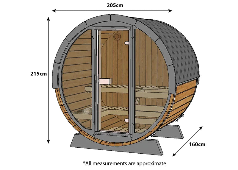 ThermoZen R Outdoor Sauna - 4 Person