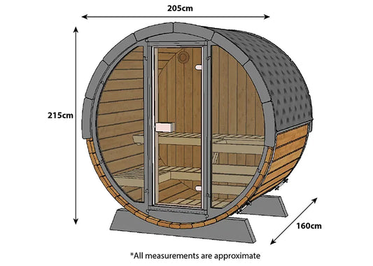 ThermoZen R Outdoor Sauna - 4 Person