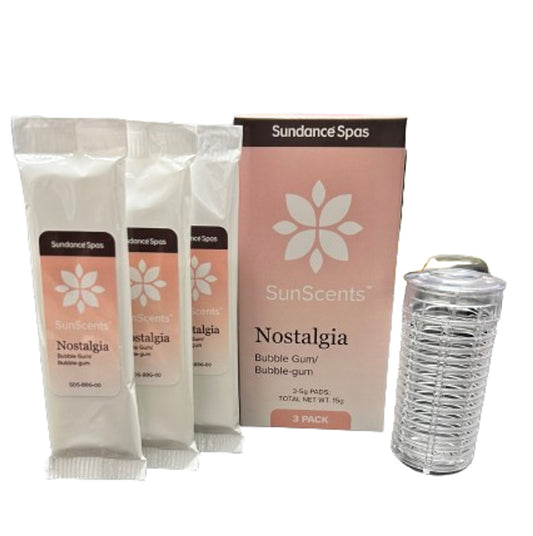 NEW Sundance SunScent Nostalgia Bubble-Gum 3 Pad Pack - Aromatherapy Foam Pads for Sundance Spas