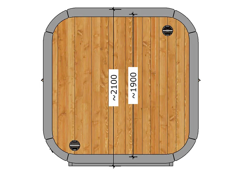 ThermoZen S Outdoor Sauna - 3 Person