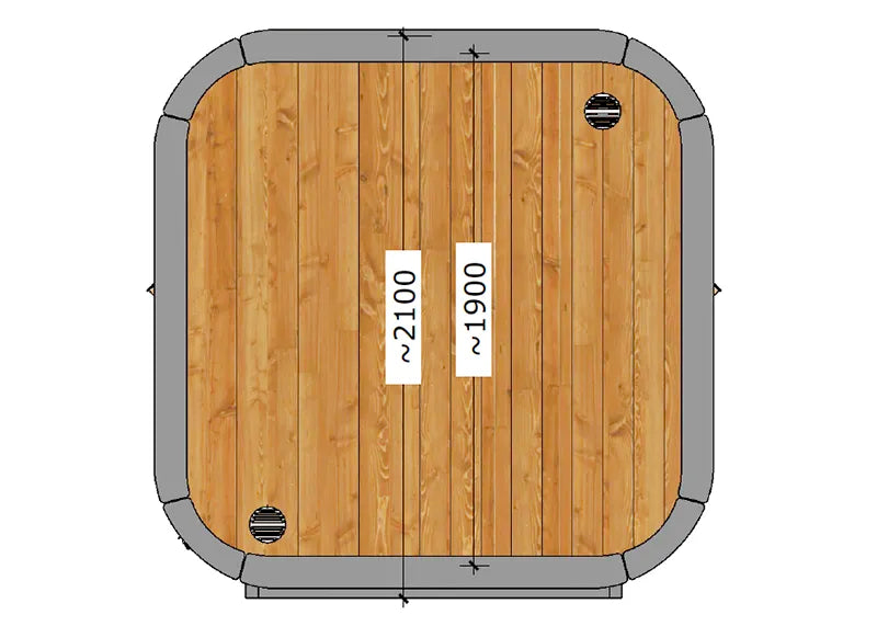 ThermoZen M Outdoor Sauna - 4 Person